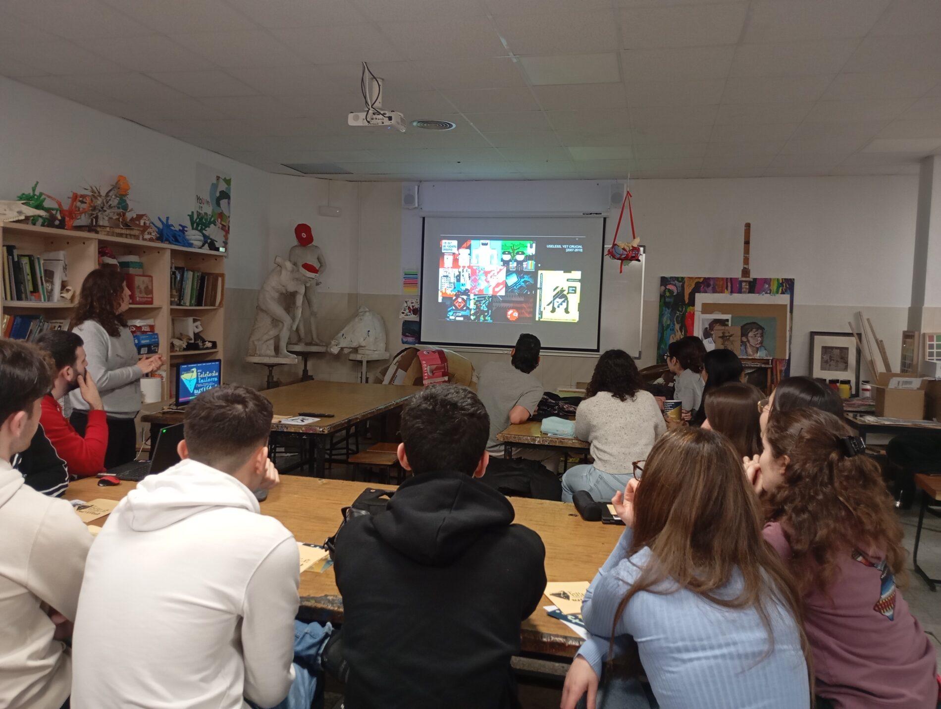 En este momento estás viendo Taller de Raquel Meyers en el colegio Maristas